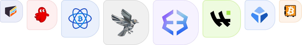 Trezor Bitcoin wallet apps logos