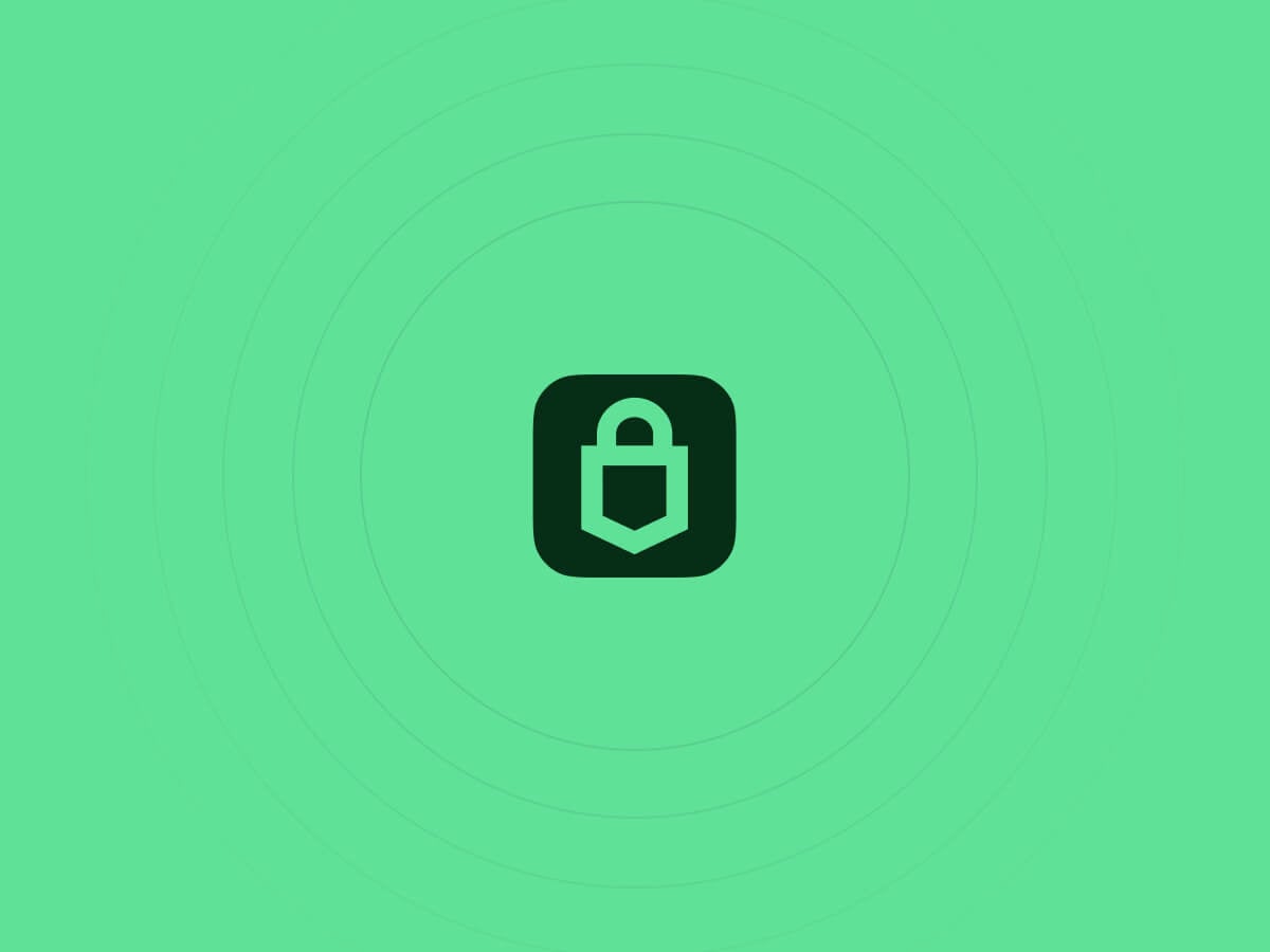 Trezor logo with light green background