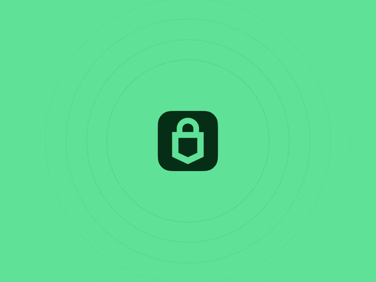 Trezor logo with light green background