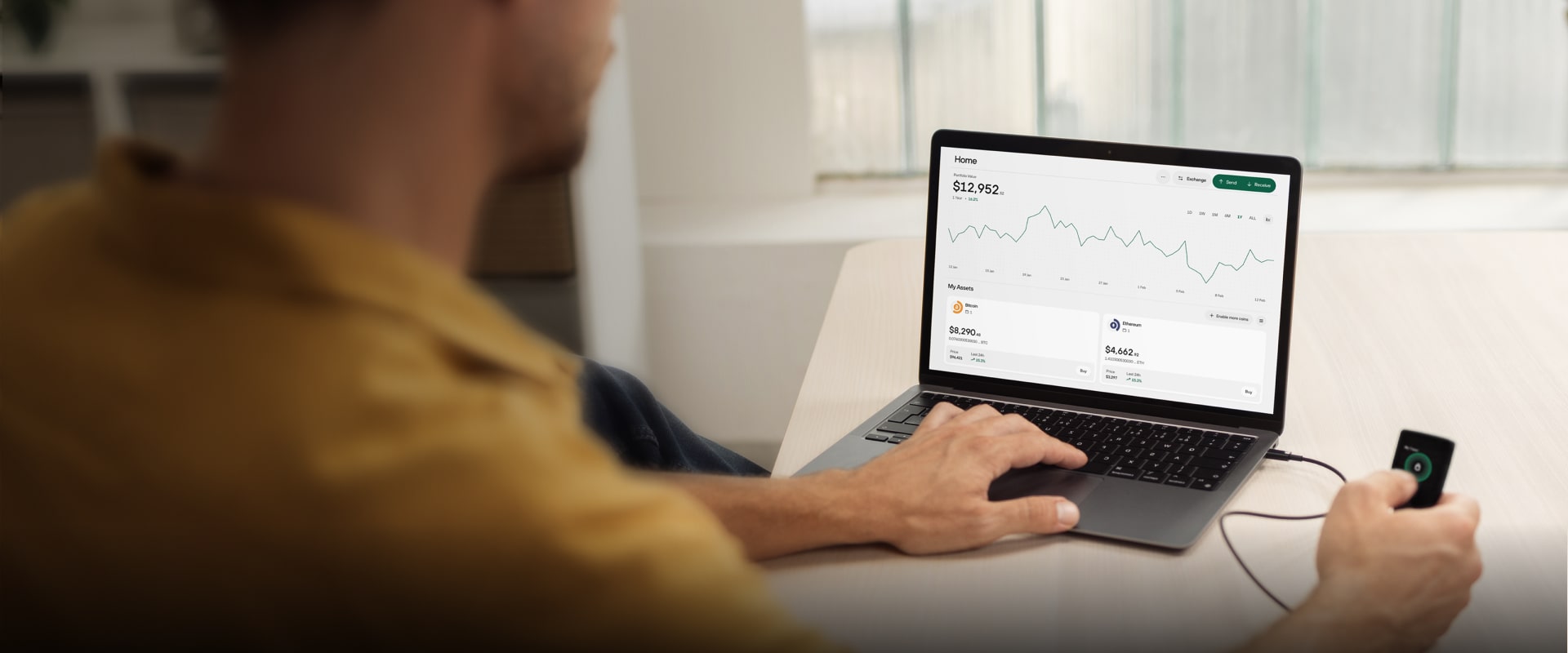 Trezor Suite user interface
