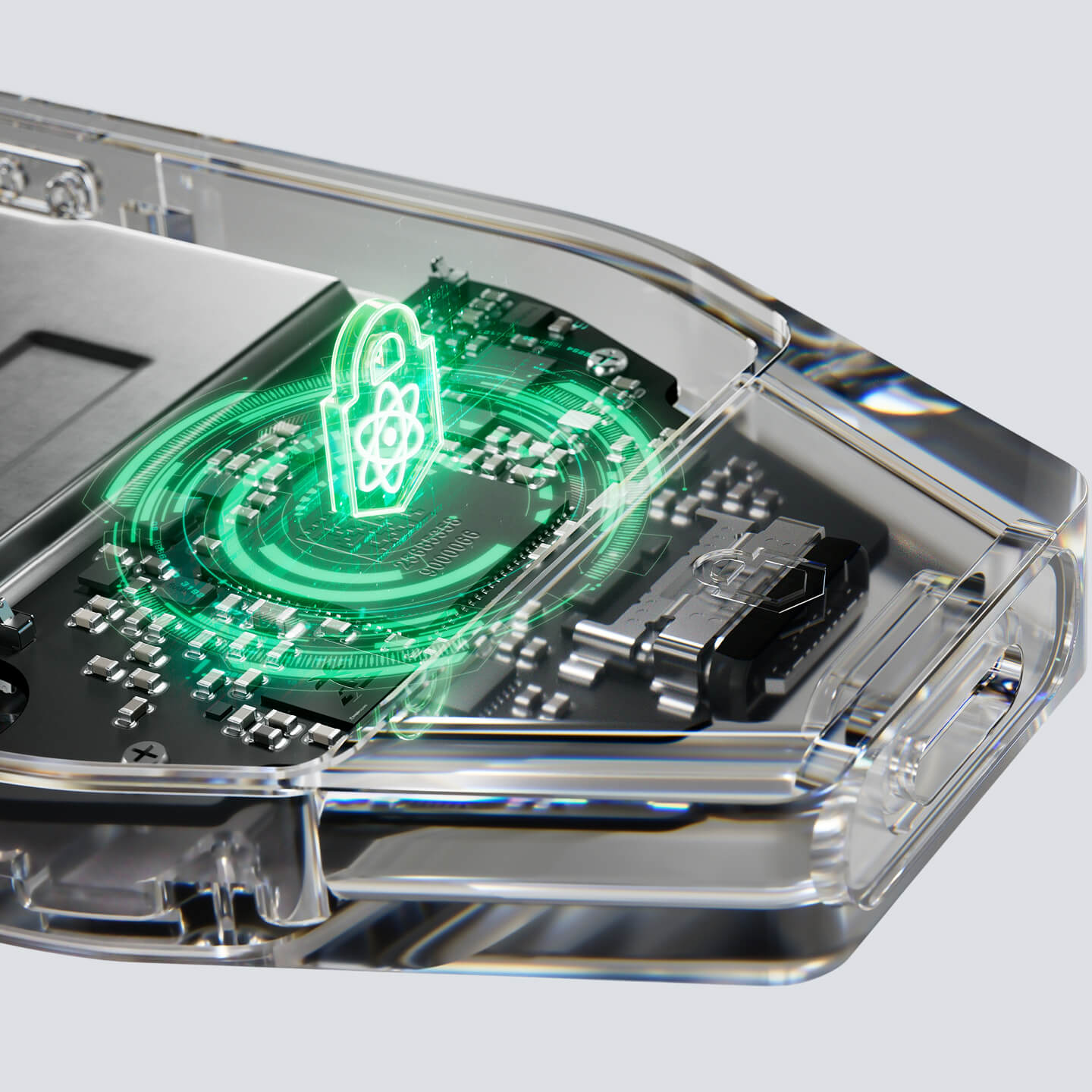 Quantum ready architecture abstraction with Trezor logo