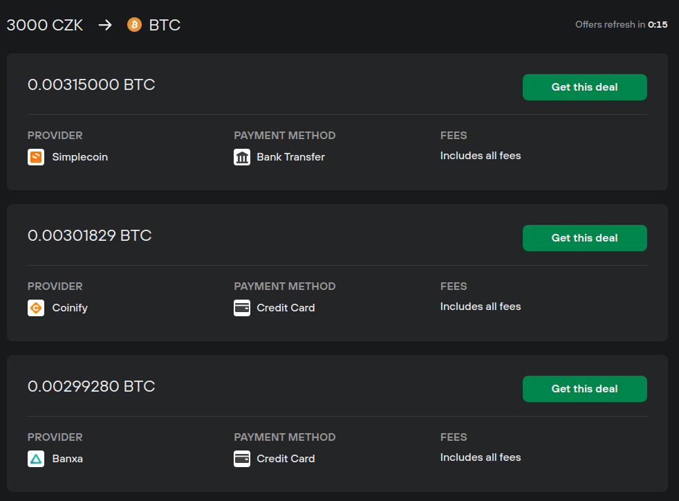 buying bitcoin and transferring to trezor